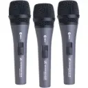 Sennheiser E 835-S Handheld Dynamic Cardioid Microphone with Noiseless On/Off Switch, (3-Pack) SKU# 507359