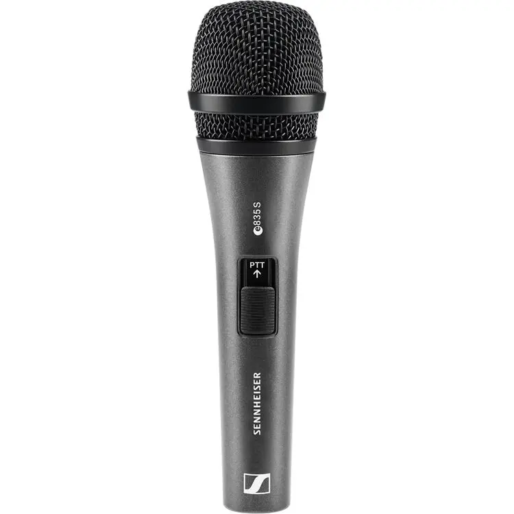 Sennheiser E 835-S-PTT Dynamic Cardioid Microphone with Push-to-Talk Switch SKU# 390020
