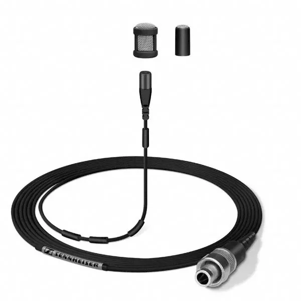 Sennheiser MKE1 Ultra-Miniature Lavalier Microphone with 3.5mm Capsule & 3-Pin Connector for ew Series Wireless  (Black)