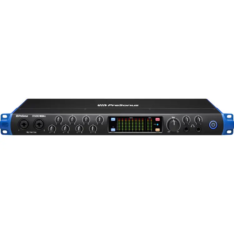 PreSonus STUDIO-1824C Rackmount 18x20 USB Type-C Audio/MIDI Interface SKU# 2777700402  