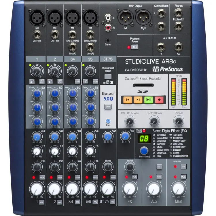 PreSonus STUDIOLIVE-AR8C Analog Mixer SKU# 2779200103