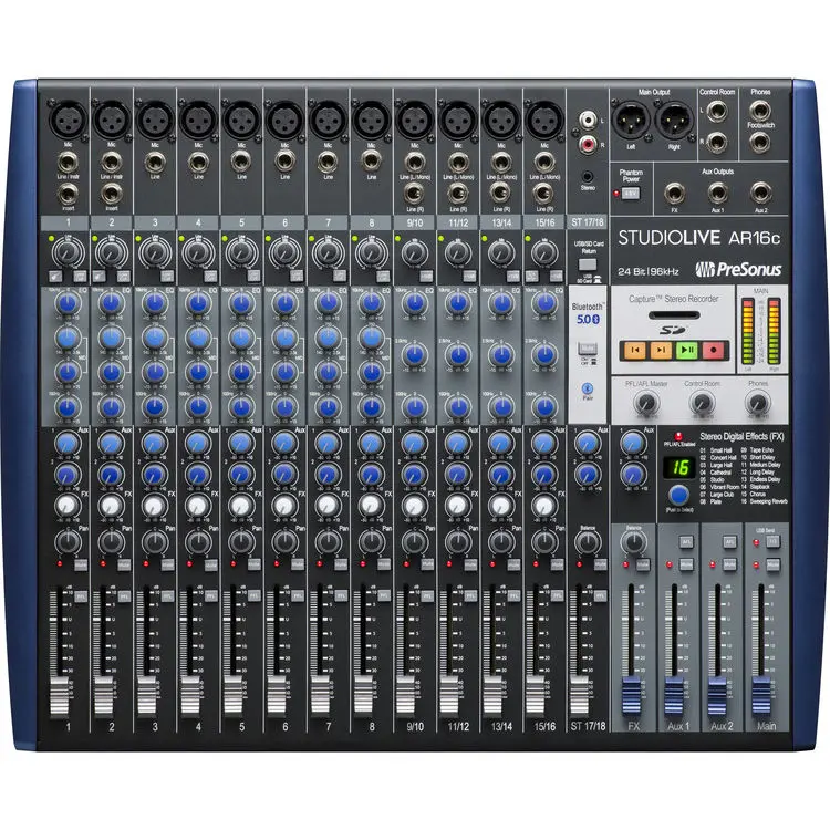 PreSonus STUDIOLIVE-AR16C 18-Channel Hybrid Performance and Recording Mixer SKU# 2779200102