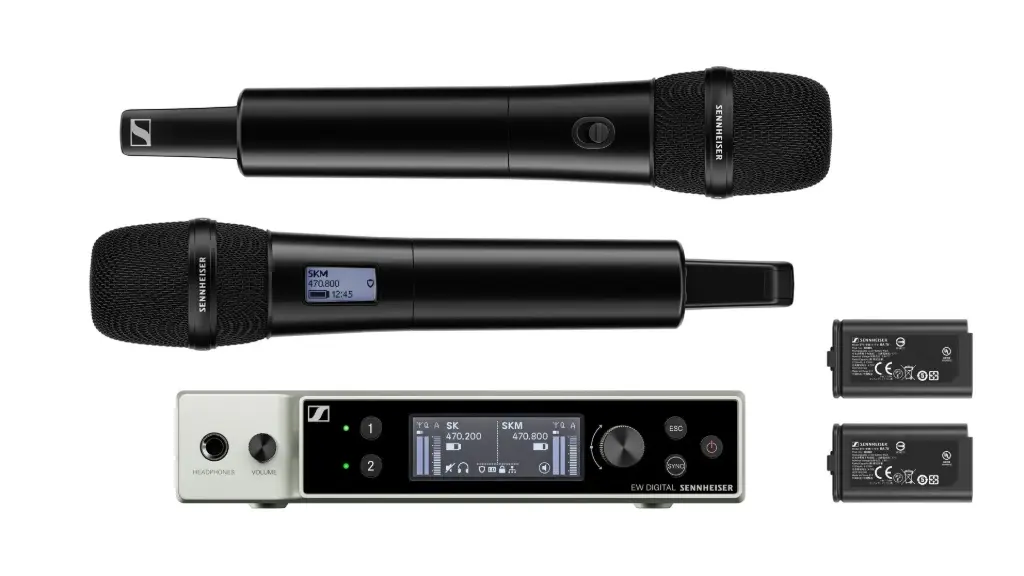 Sennheiser EW-DX 835-S SET (V5-7) Dual-Channel Digital Wireless System with Two Handheld Mics & MMD 835 Capsules (Freq: V5-7) SKU# 509310 