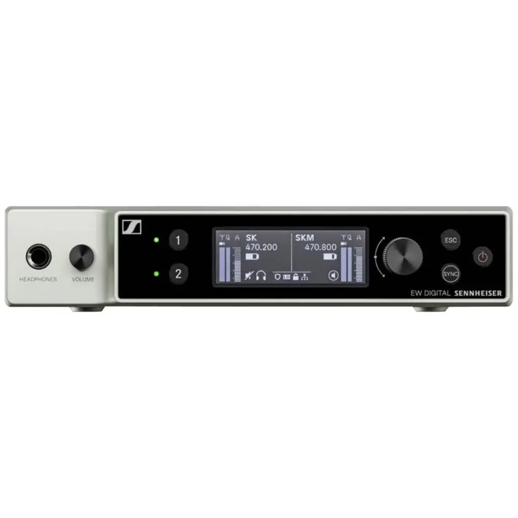 Sennheiser EW-DX EM 2 DANTE (Q1-9) Digital Half Rack Two-Channel Receiver with Dante (Q1-9:470 - 550 MHz) SKU# 509356