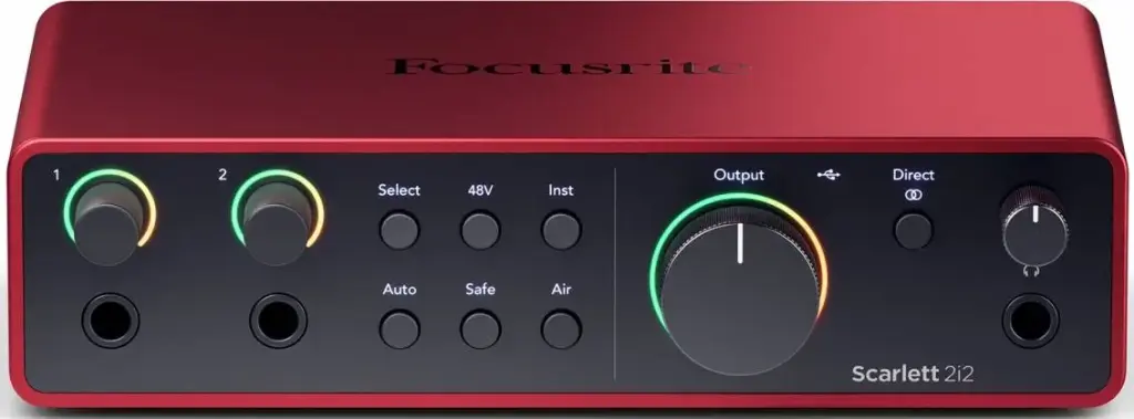 Focusrite Scarlett 2i2 4th Gen 2 Input 2 Output USB Audio Interface SKU# SCARLETT 2I2 4TH GEN