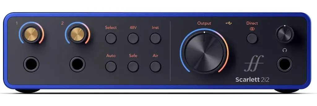 Focusrite Scarlett 2i2 AE 4th Gen Anniversary Edition USB Audio Interface - ISA-Blue SKU# SCARLETT 2I2 AE 4TH GEN