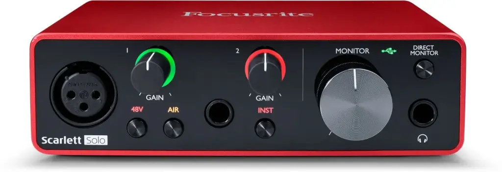 Focusrite Scarlett Solo 3rd Gen USB Audio Interface with Mic Preamp SKU# SCARLETT SOLO 3RD GEN