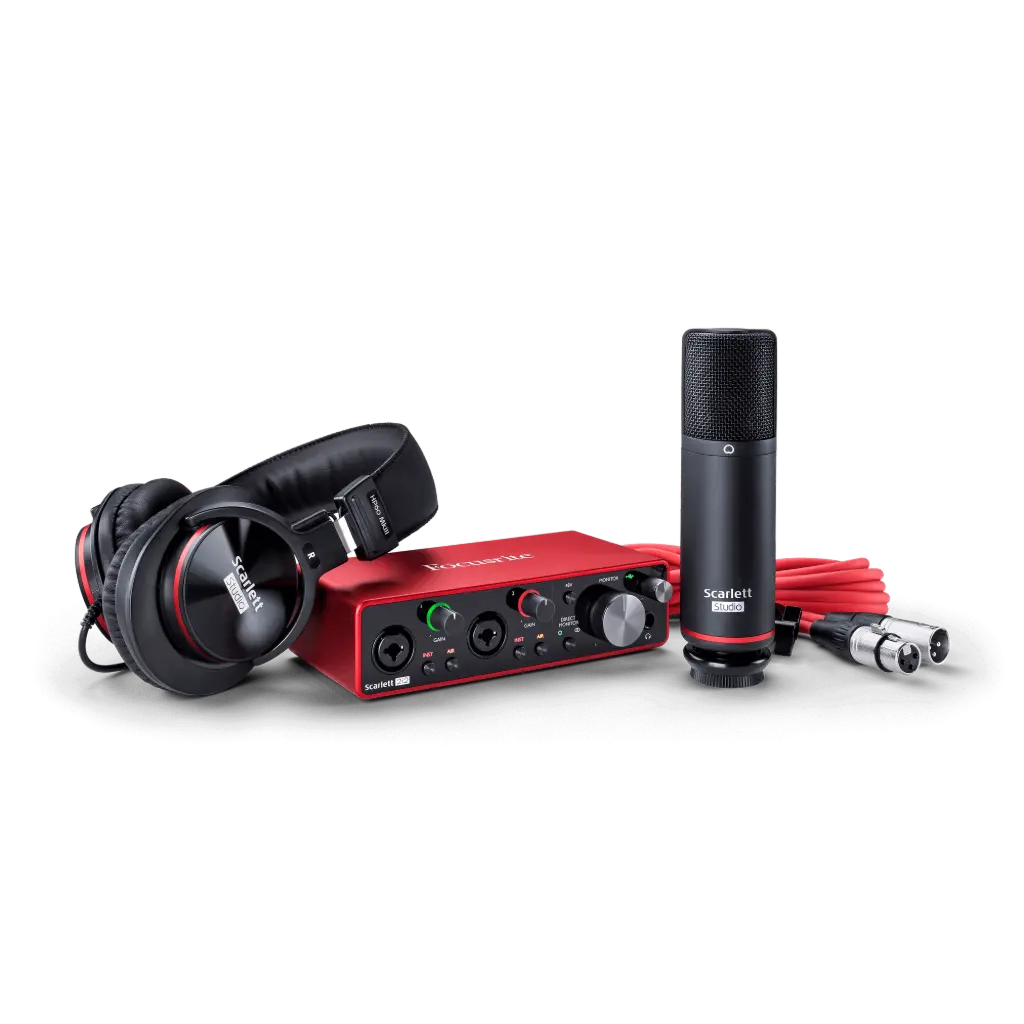 Focusrite Scarlett 2i2 3rd Gen 2-in, 2-out USB Audio Interface SKU# SCARLETT STUDIO 3RD GEN