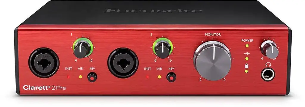Focusrite Clarett+ 2Pre USB 10x4 Audio Interface For PC And Mac clarett-plus-2-pre SKU# CLARETT+ 2PRE
