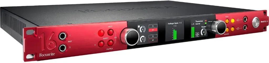 Focusrite Red 16Line 1RU All In One 64x64 Multi-Channel Audio Interface and Microphone Preamp with 32x32 Dante I/O SKU# RED 16LINE