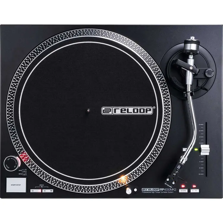 Reloop RP-4000 MK2 Quartz-Driven DJ Turntable with High-Torque Direct Drive SKU# RP-4000-MK2