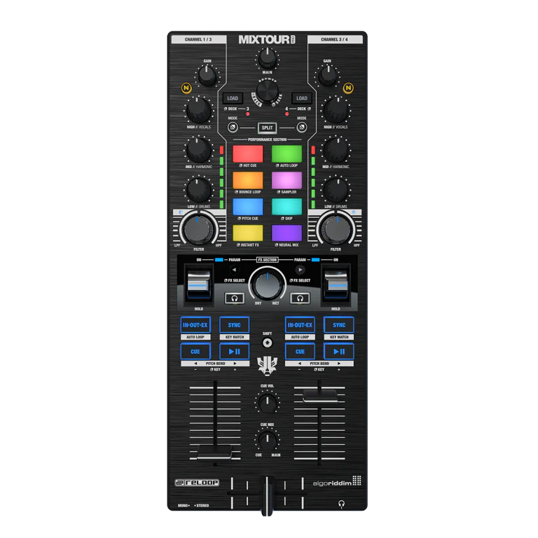 Reloop Mixtour-Pro All-in-One Four-Deck DJ Controller SKU# MIXTOUR-PRO