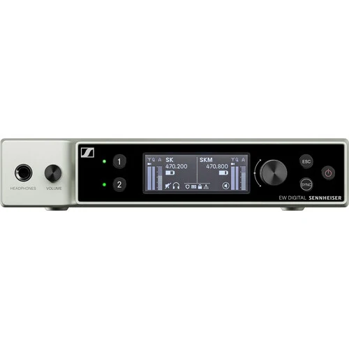 Sennheiser EW-DX EM 2 DANTE Two-Channel Digital Rackmount Receiver with Dante - Q1-9: 470 to 550MHz SKU# 509356