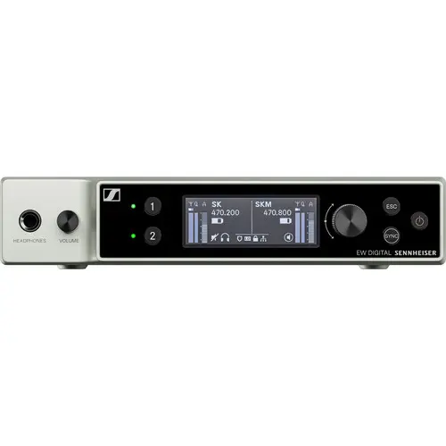 Sennheiser EW-DX EM 2 Two-Channel Digital Rackmount Receiver - Q1-9: 470 to 550 MHz SKU# 509342