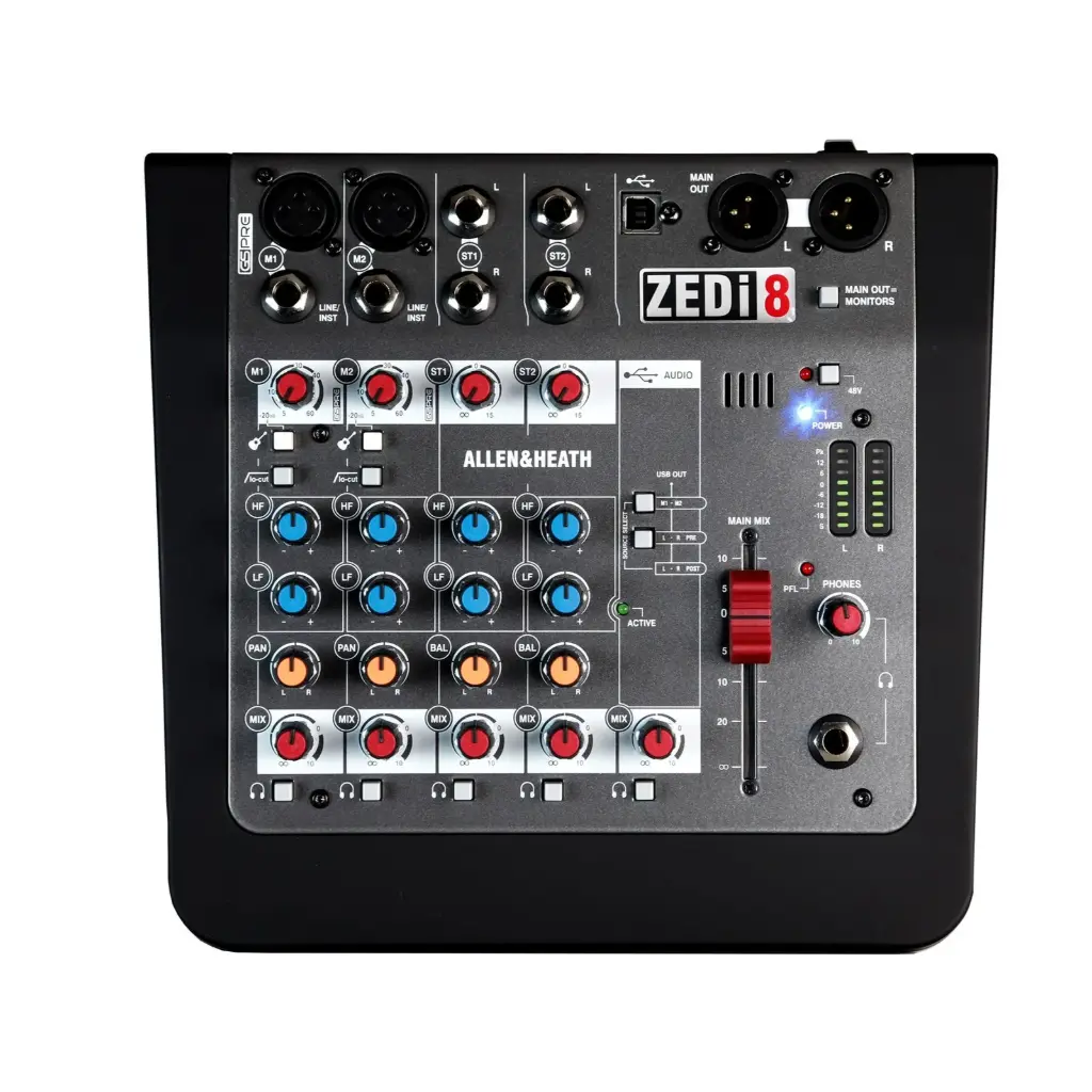 Allen & Heath ZED-i8 Compact Hybrid Mixer/USB Interface SKU# ZED-i8