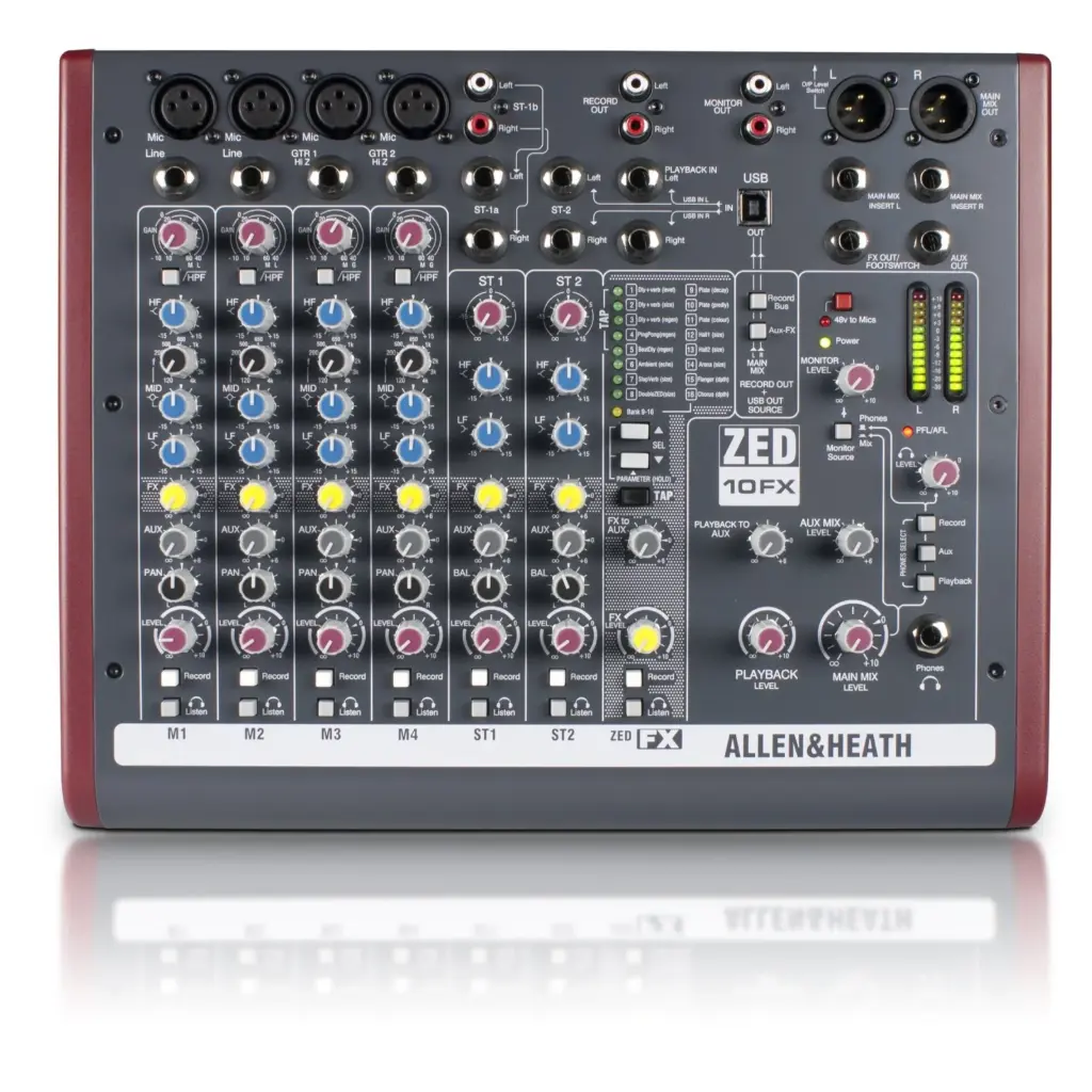 Allen & Heath ZED-10FX Multipurpose Mixer With FX SKU# ZED-10FX