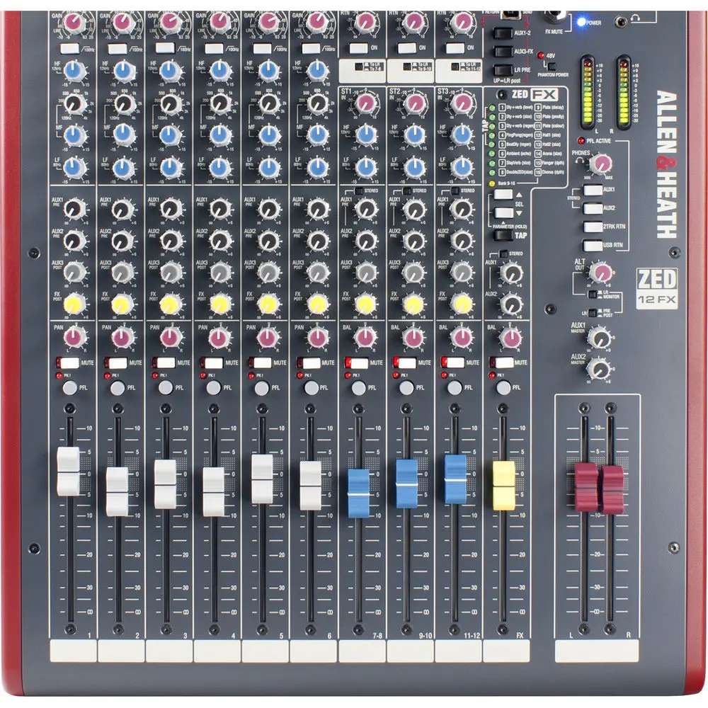 Allen & Heath ZED-12FX 12-Channel Multipurpose USB Mixer with Effects SKU# ZED-12FX
