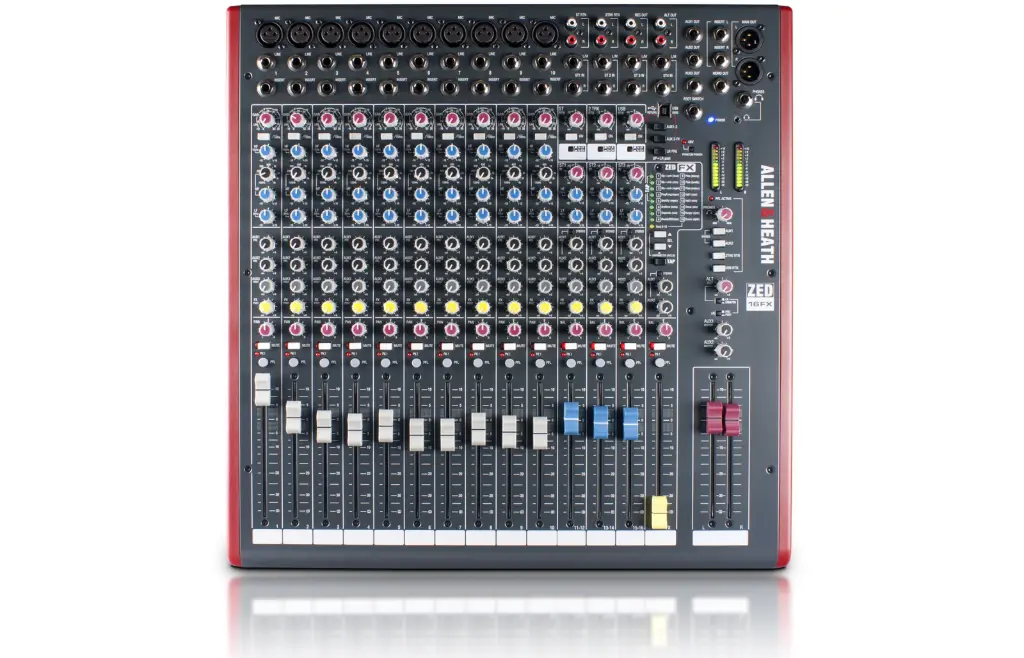 Allen & Heath ZED-16FX 16-Channel Recording and Live Sound Mixer with FX & USB SKU# ZED-16FX