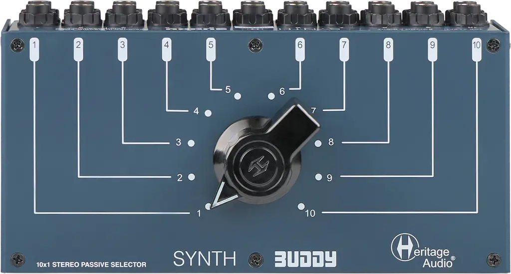Heritage Audio SYNTH-BUDDY Stereo Passive Instrument Selector SKU# SYNTH-BUDDY