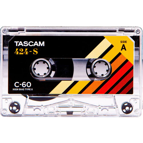 Tascam 424-S Master 424 Studio C-60 High-Bias Type-II Cobalt Cassette SKU# 424-S