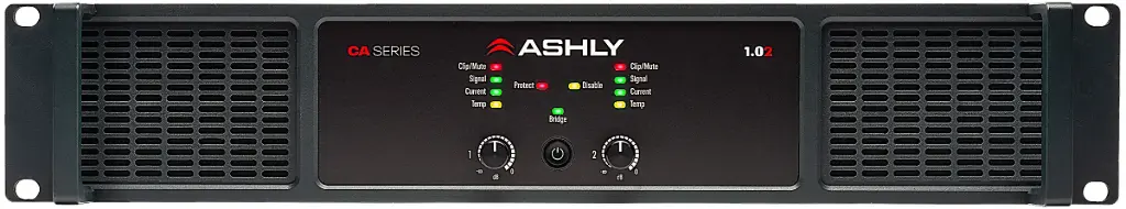 Ashly CA-1.02 Power Amplifier 2 x 1000W/4 Ohms, 500W/8 Ohms, 1000W/70V SKU# CA-1.02