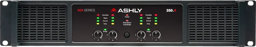 Ashly MA-250.4 High-Performance 4-Channel Installation Amplifier SKU# MA-250.4