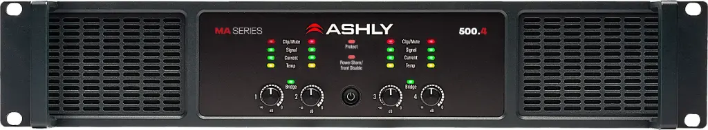 Ashly MA-500.4 High-Performance 4-Channel Installation Amplifier SKU# MA-500.4