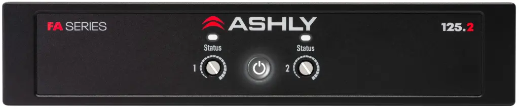 Ashly FA-125.2 1/2U Power Amplifier: 2x125W/4-8 Ohms, 70/100V SKU# FA-125.2 