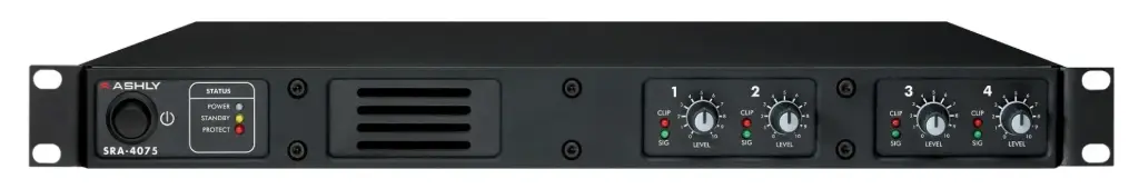 Ashly SRA-4075 Rackmount 4-Channel Power Amplifier - 40 Watts Per Channel At 8 Ohms SKU# SRA-4075 
