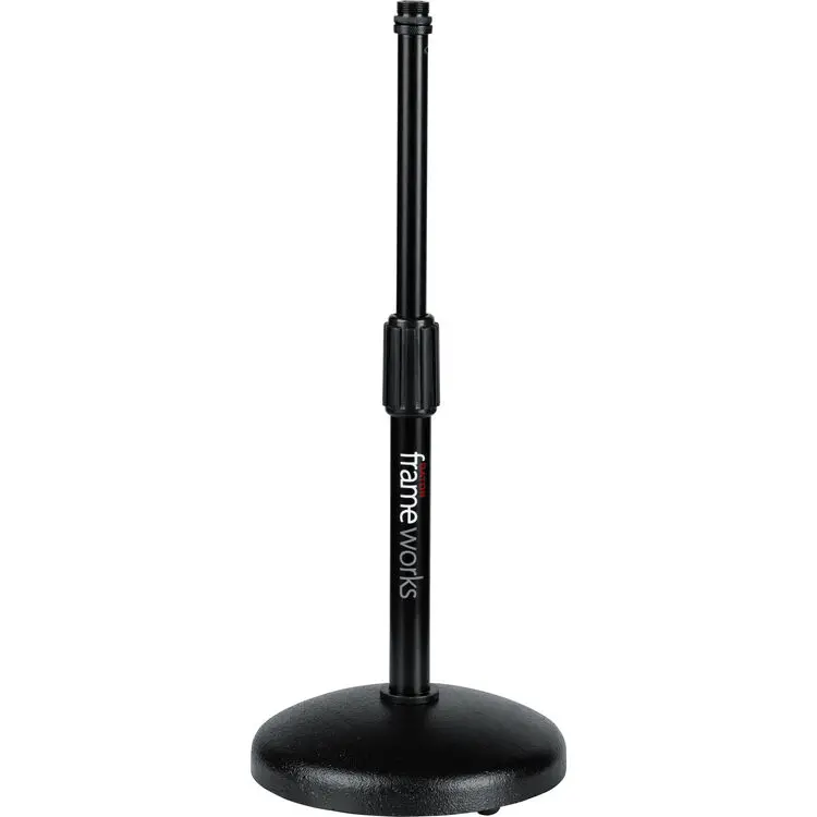 Gator Frameworks GFW-MIC-0501 Round Base Desktop Mic Stand SKU# GFW-MIC-0501