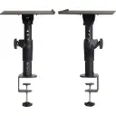 Gator Frameworks GFW-SPK-STMNDSK-CMP Desktop Studio Monitor Clamp-On Stands (Pair) SKU# GFW-SPK-STMNDSK-CMP 