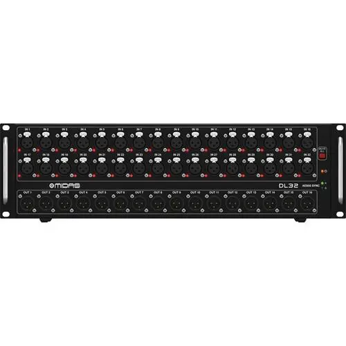 Midas DL32 32-Input 16-Output Stage Box With 32 Midas Mic Preamps SKU# MIDAS-DL32