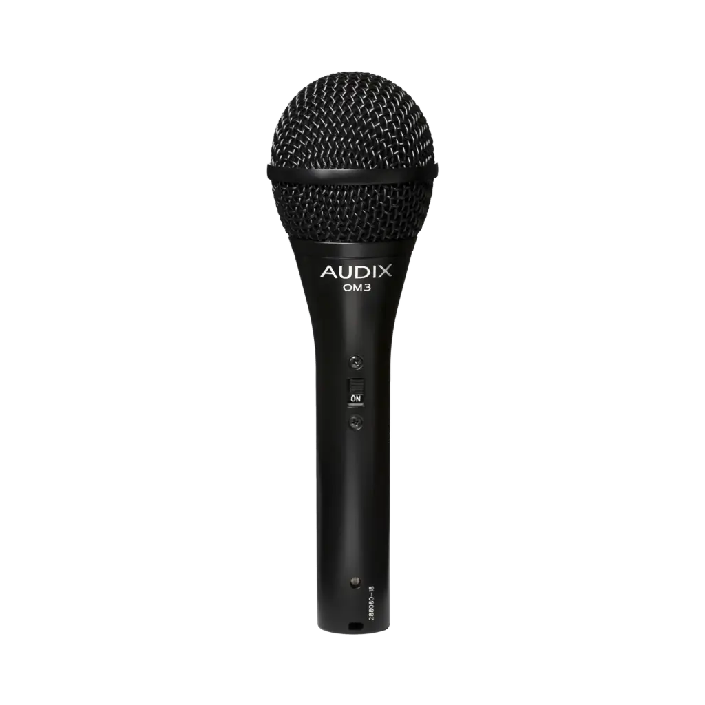Audix OM3S Dynamic Vocal Microphone w/ On - Off Switch SKU# OM3S