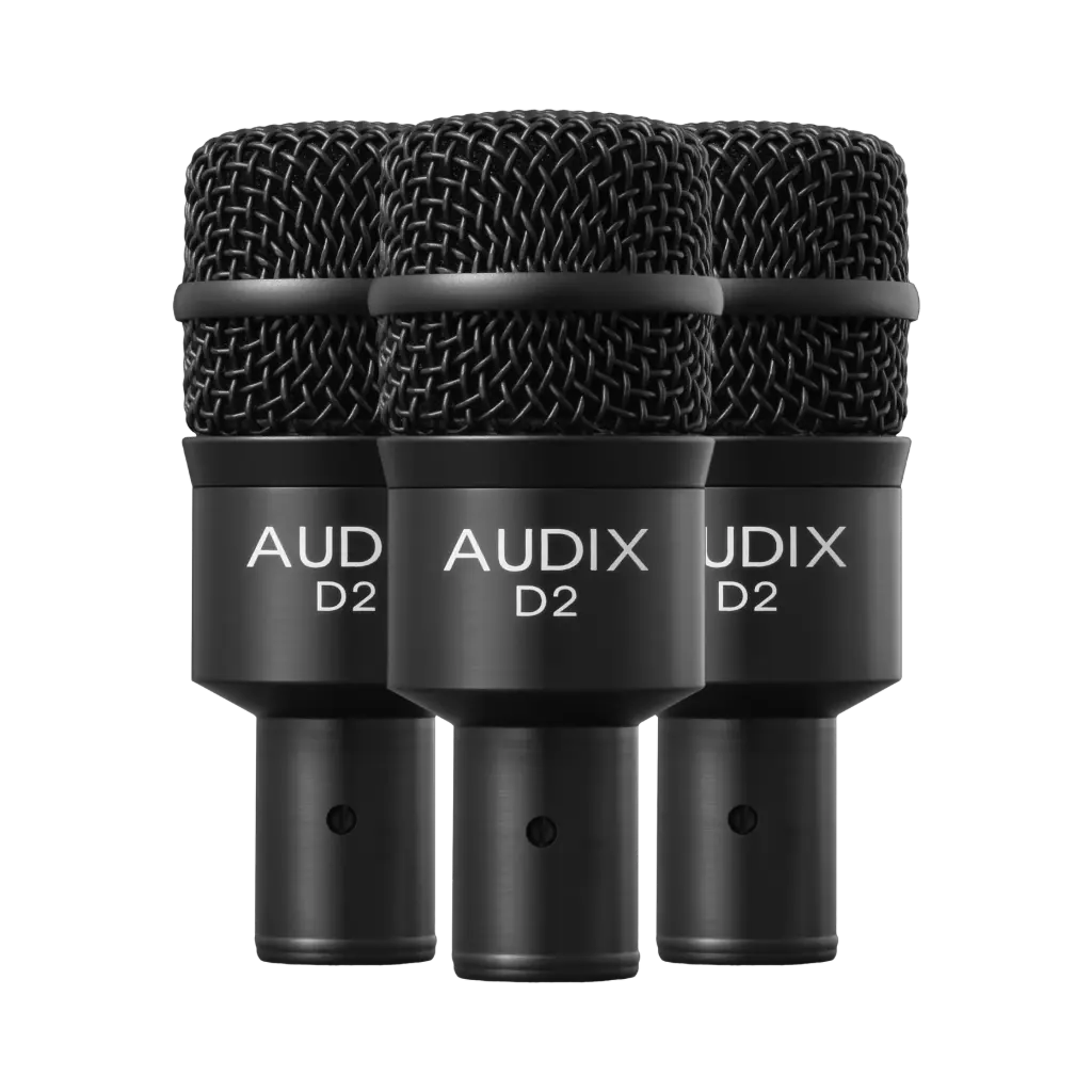 Audix D2TRIO 3-Pack Dynamic Instrument Mic SKU# D2TRIO 