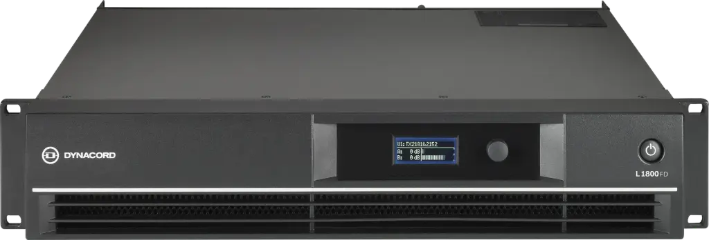 Dynacord L1800FD 2X950W DSP Power Amplifier SKU# L1800FD 