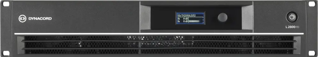 Dynacord L2800FD 2X1400W DSP Power Amplifier SKU# L2800FD 