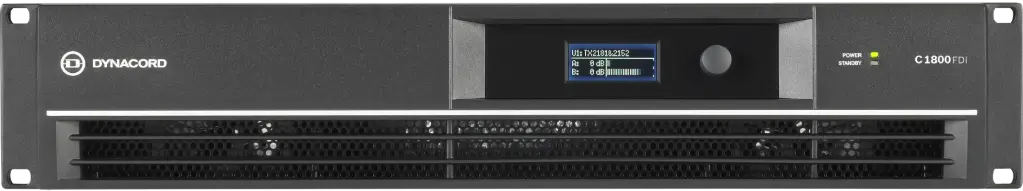 Dynacord C1800FDI 2X950W DSP Install Power Amplifier SKU# C1800FDI 