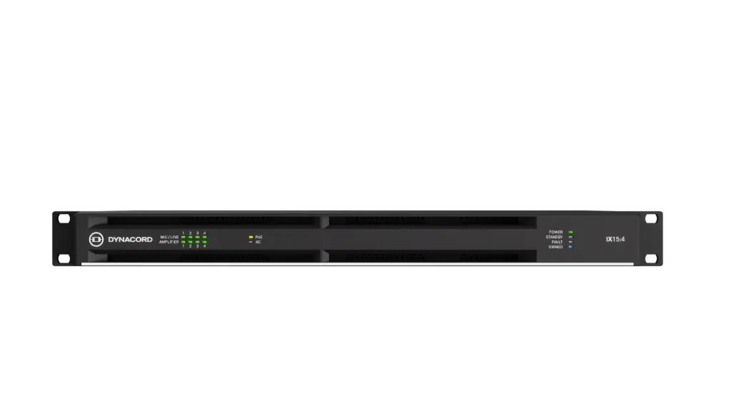Dynacord IX15-4  4 Channel Networked Multichannel DSP Amplifier - 1.5KW SKU# IX15-4