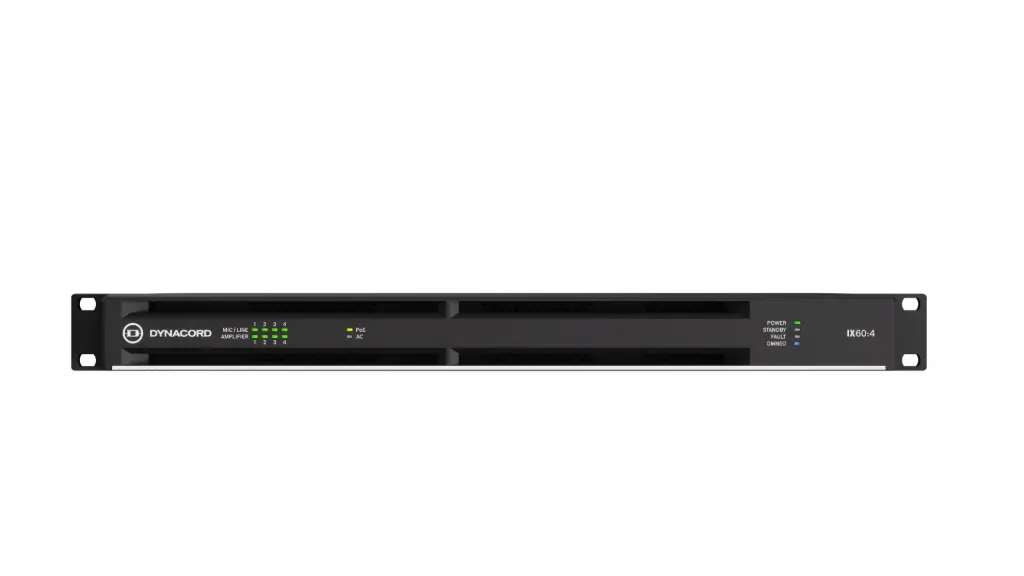 Dynacord IX60-4   4 Channel Networked Multichannel DSP Amplifier - 6KW SKU# IX-60-4