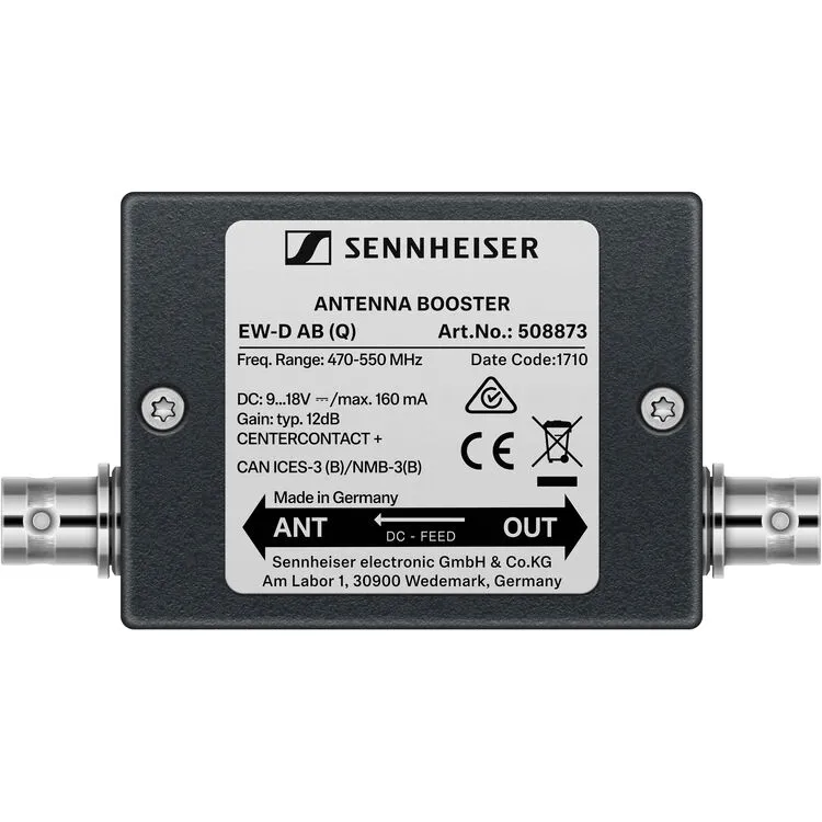 Sennheiser EW-D AB (Q) Inline Antenna Booster SKU# 508873