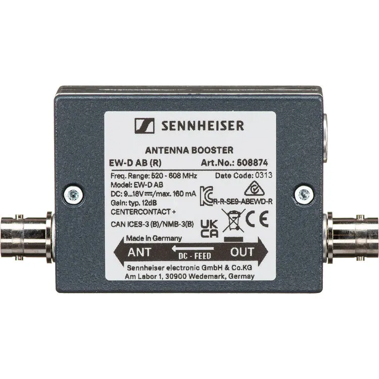 Sennheiser EW-D AB (R) Inline Antenna Booster SKU# 508874