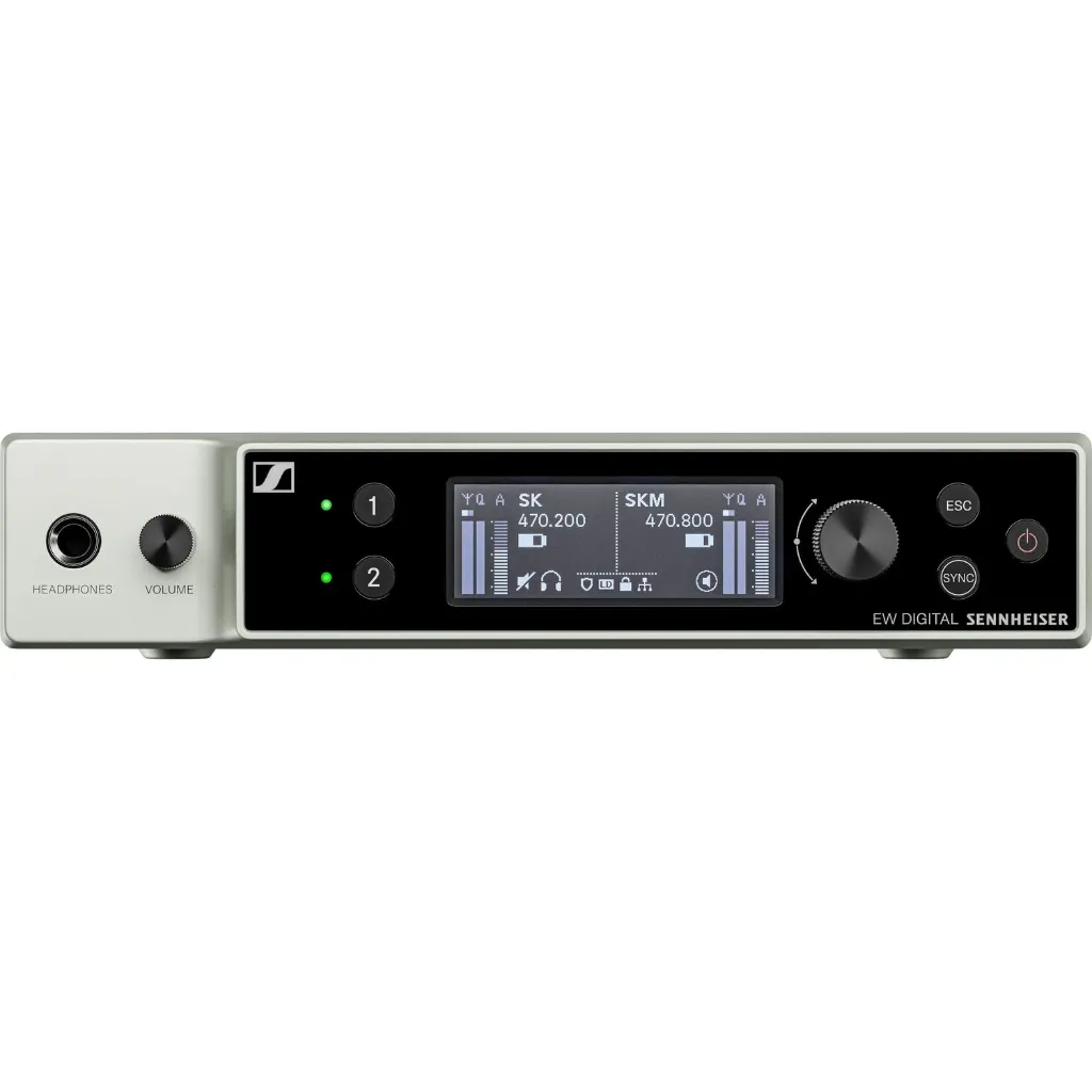 Sennheiser EW-DX EM 2 DANTE Two-Channel Digital Rackmount Receiver with Dante - R1-9: 520 to 607 MHz SKU# 509357