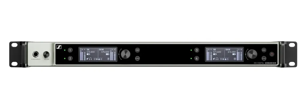 Sennheiser EW-DX EM 4 DANTE Wireless Digital Rack Receiver (Freq: V5-7) SKU# 509380