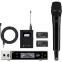 Sennheiser EW-DX MKE 2 / 835-S SET (Q1-9) Dual-Channel Digital Combo Wireless System with Omni Lavalier and Handheld Mic - Q1-9: 470 to 550 MHz SKU# 509328