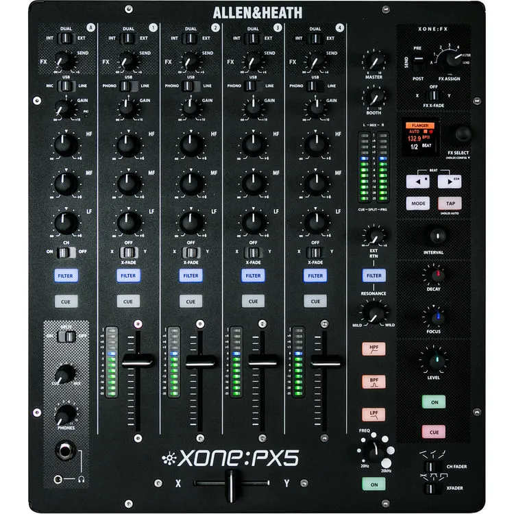 Allen & Heath XONE:PX5 - 4+1 Channel DJ Mixer with Soundcard SKU# XONE-PX5