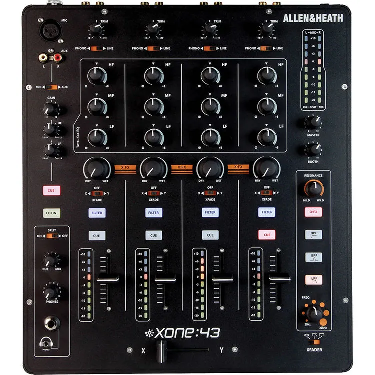 Allen & Heath XONE:43 - 4+1 Channel Analog DJ Mixer SKU# XONE-43