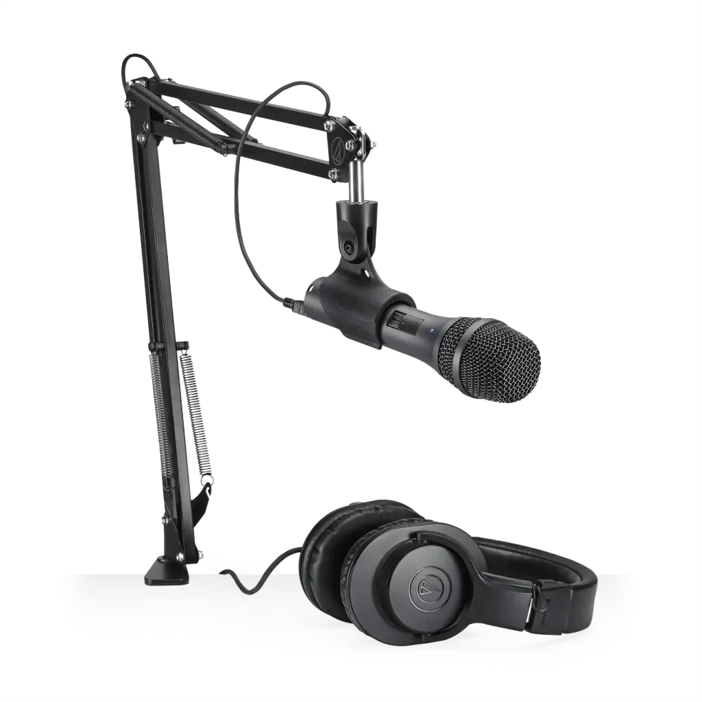 Audio-Technica Professional AT2005USBPK Microphone Pack with ATH-M20x, Boom & Mini-USB Cable SKU# AT2005USBPK 