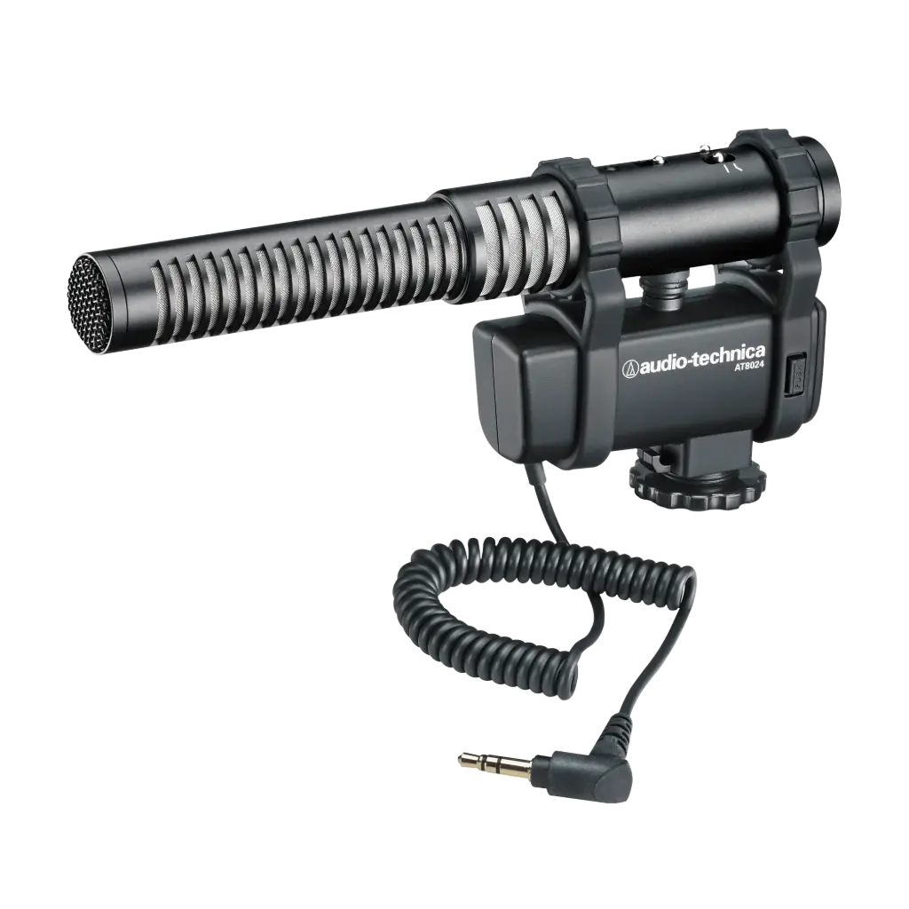 Audio-Technica Professional AT8024 Stereo/Mono Camera-Mount Microphone SKU# AT8024 