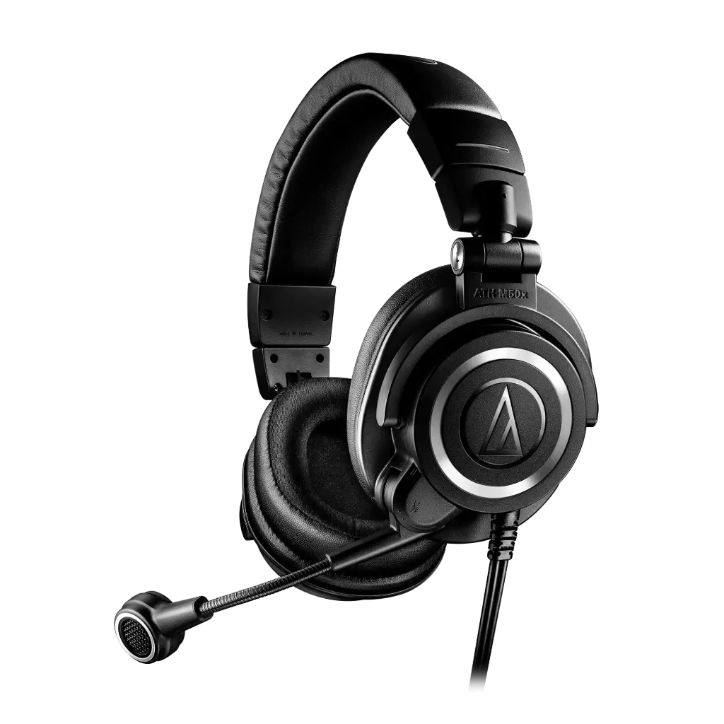 Audio-Technica Professional ATH-M50xSTS StreamSet™ Headset with XLR and 3.5mm Connectors SKU# ATH-M50xSTS 