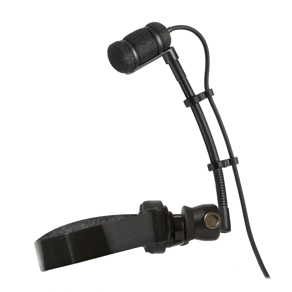 Audio-Technica Professional ATM350W Cardioid Condenser Instrument Microphone with Woodwind Mounting System (5" Gooseneck) SKU# ATM350W 